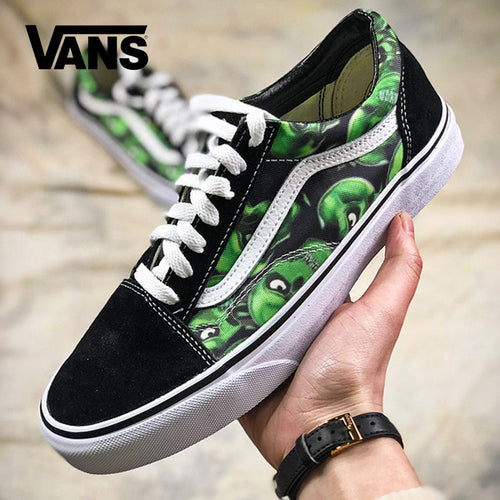 Vans Old Skool Green Skull